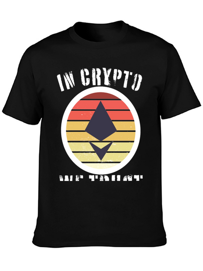 In Crypto We Trust Ethereum Black T-Shirt
