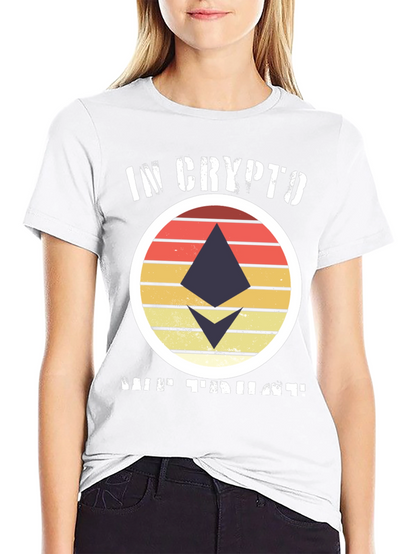In Crypto We Trust Ethereum Black T-Shirt
