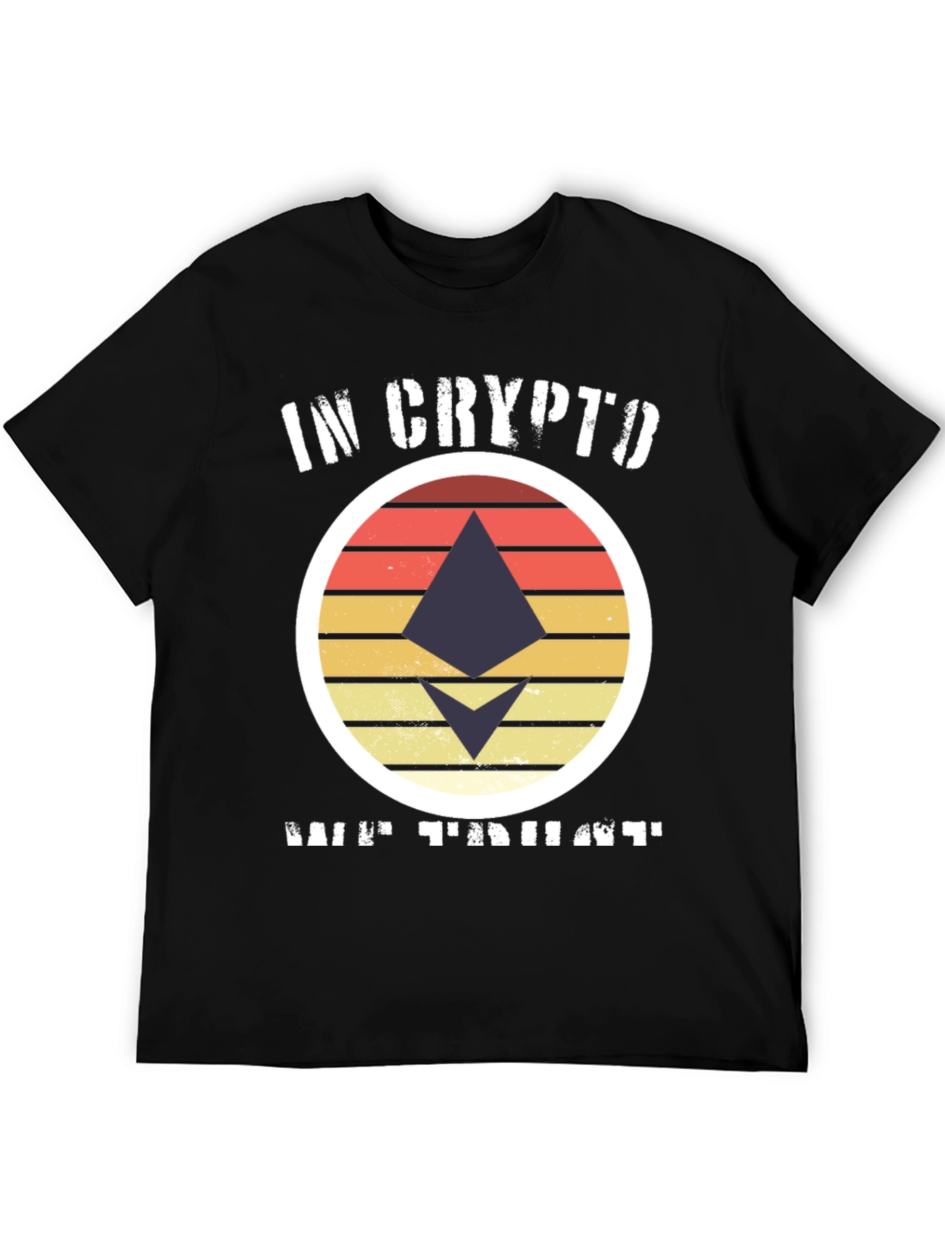 In Crypto We Trust Ethereum Black T-Shirt