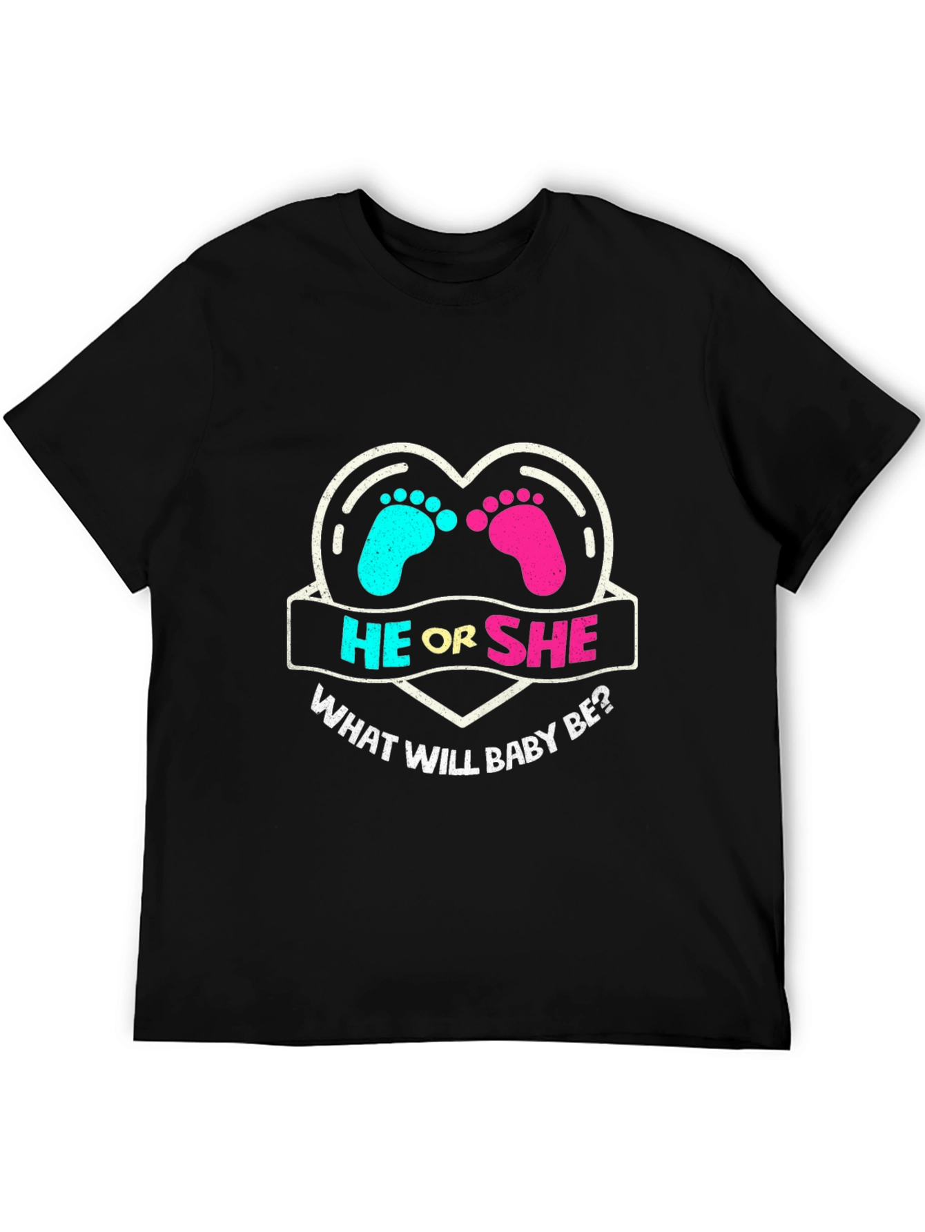 He or She Gender Reveal T-Shirt
