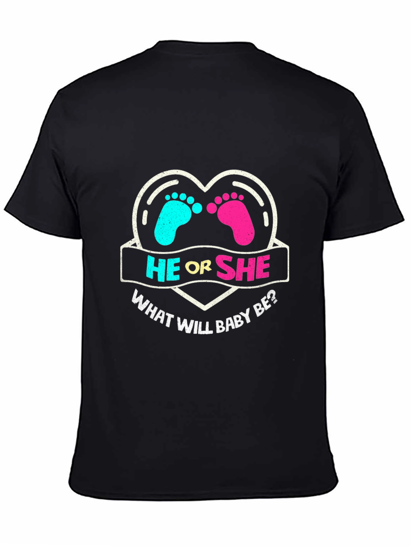 He or She Gender Reveal T-Shirt