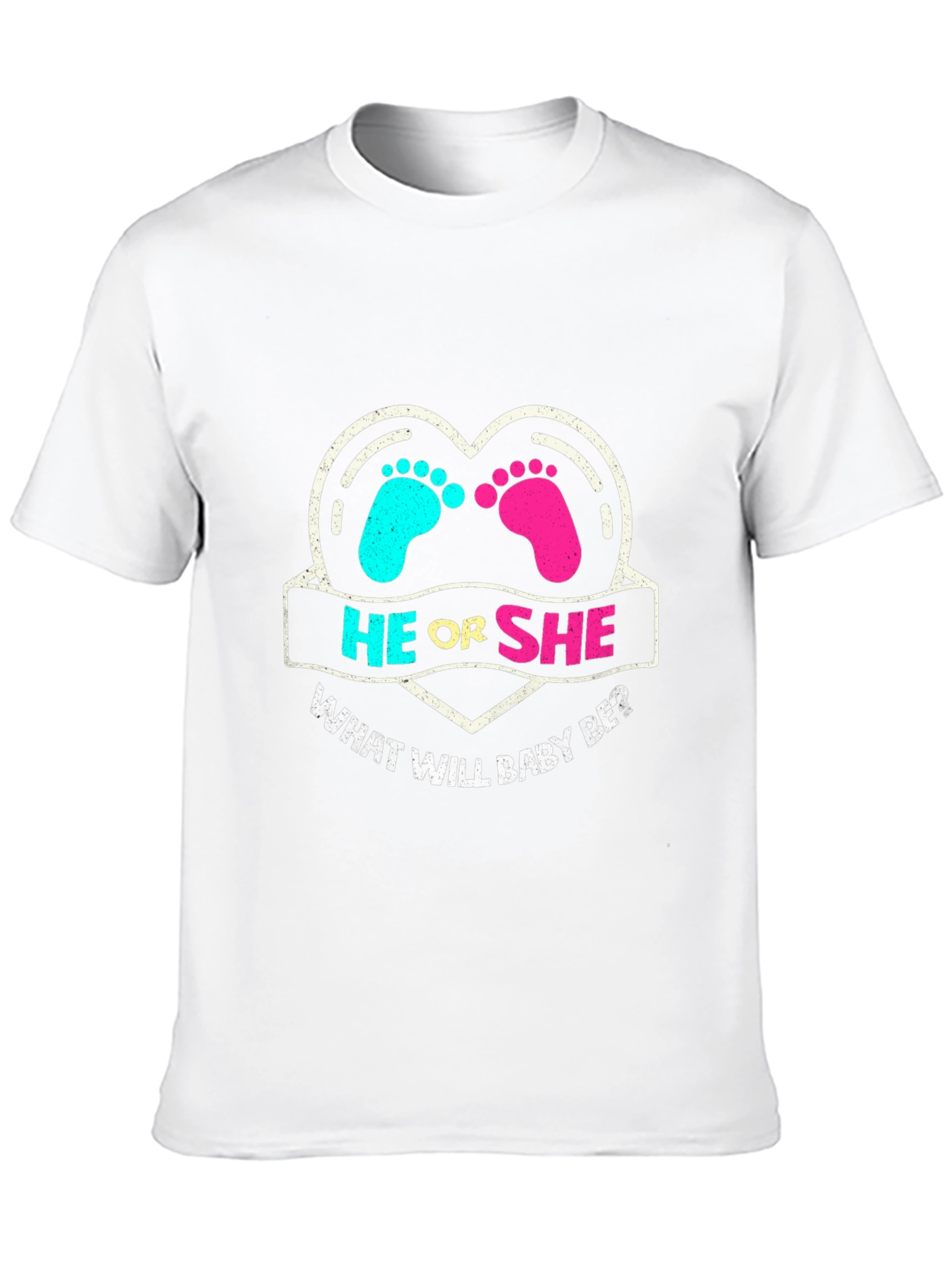 He or She Gender Reveal T-Shirt