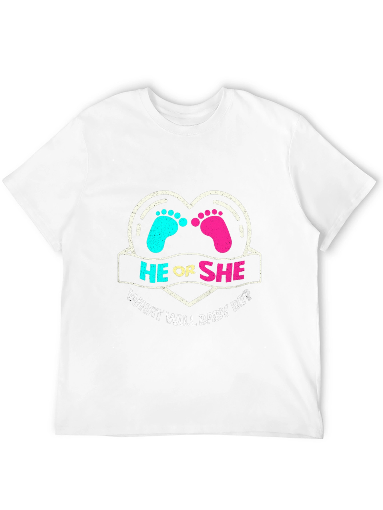 He or She Gender Reveal T-Shirt