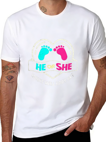 He or She Gender Reveal T-Shirt