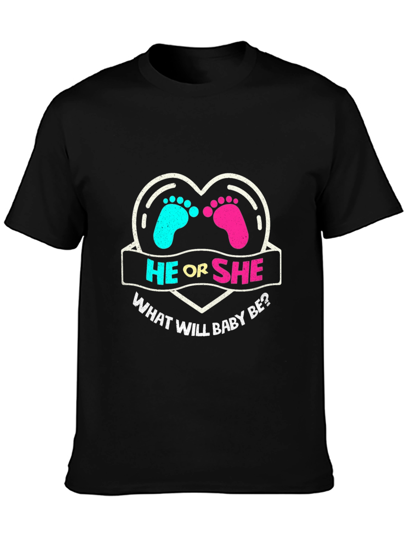 He or She Gender Reveal T-Shirt