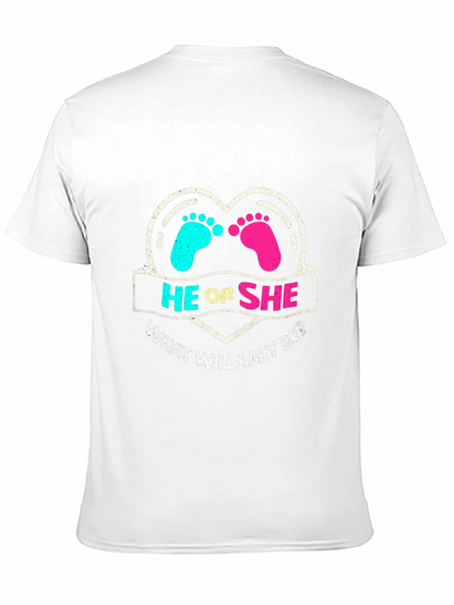 He or She Gender Reveal T-Shirt