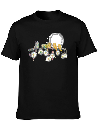 Owls on Branch T-Shirt
