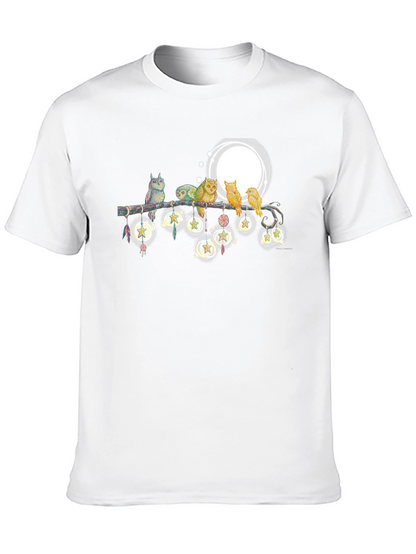 Owls on Branch T-Shirt