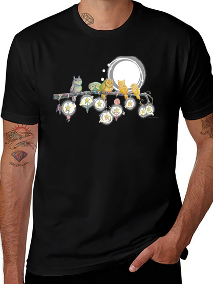 Owls on Branch T-Shirt