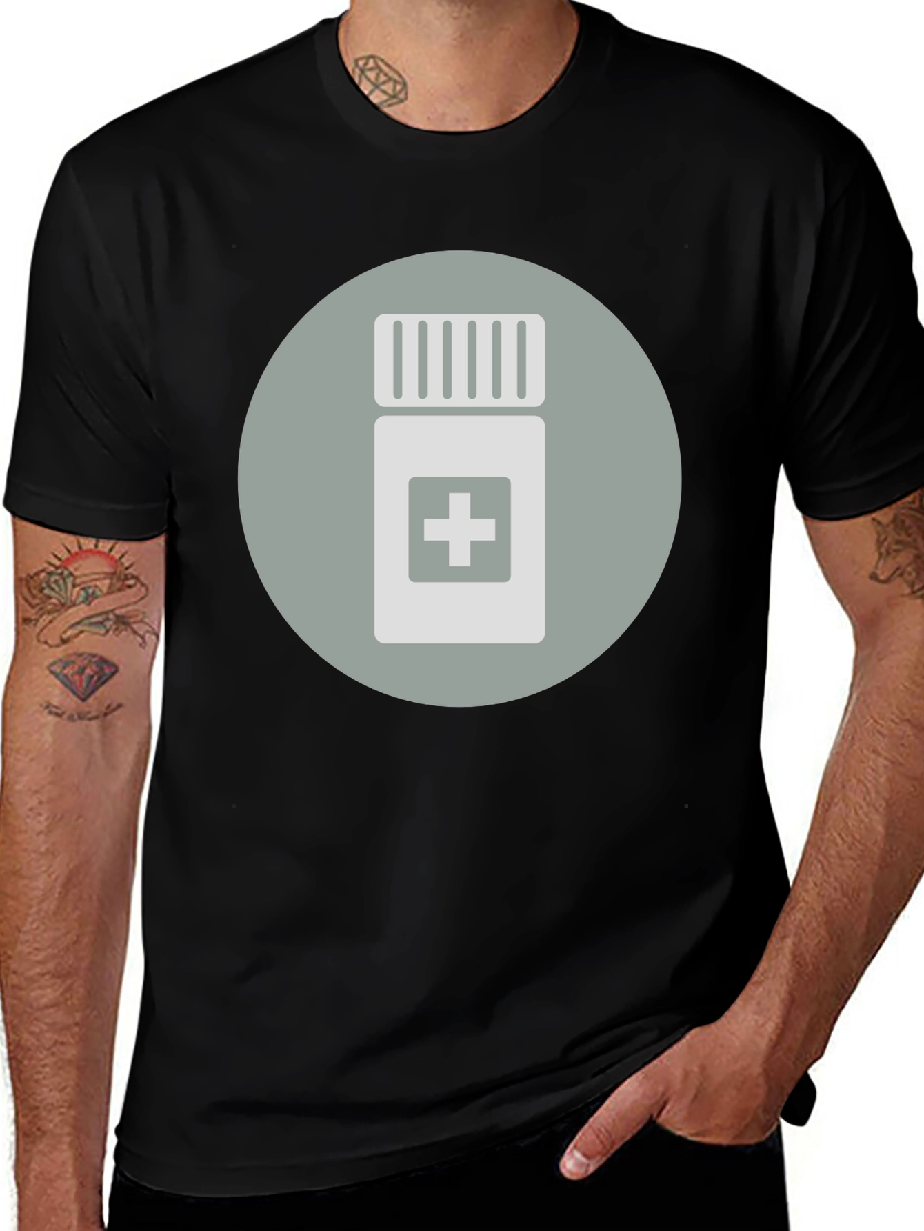 Medical Pill Bottle Graphic Tee