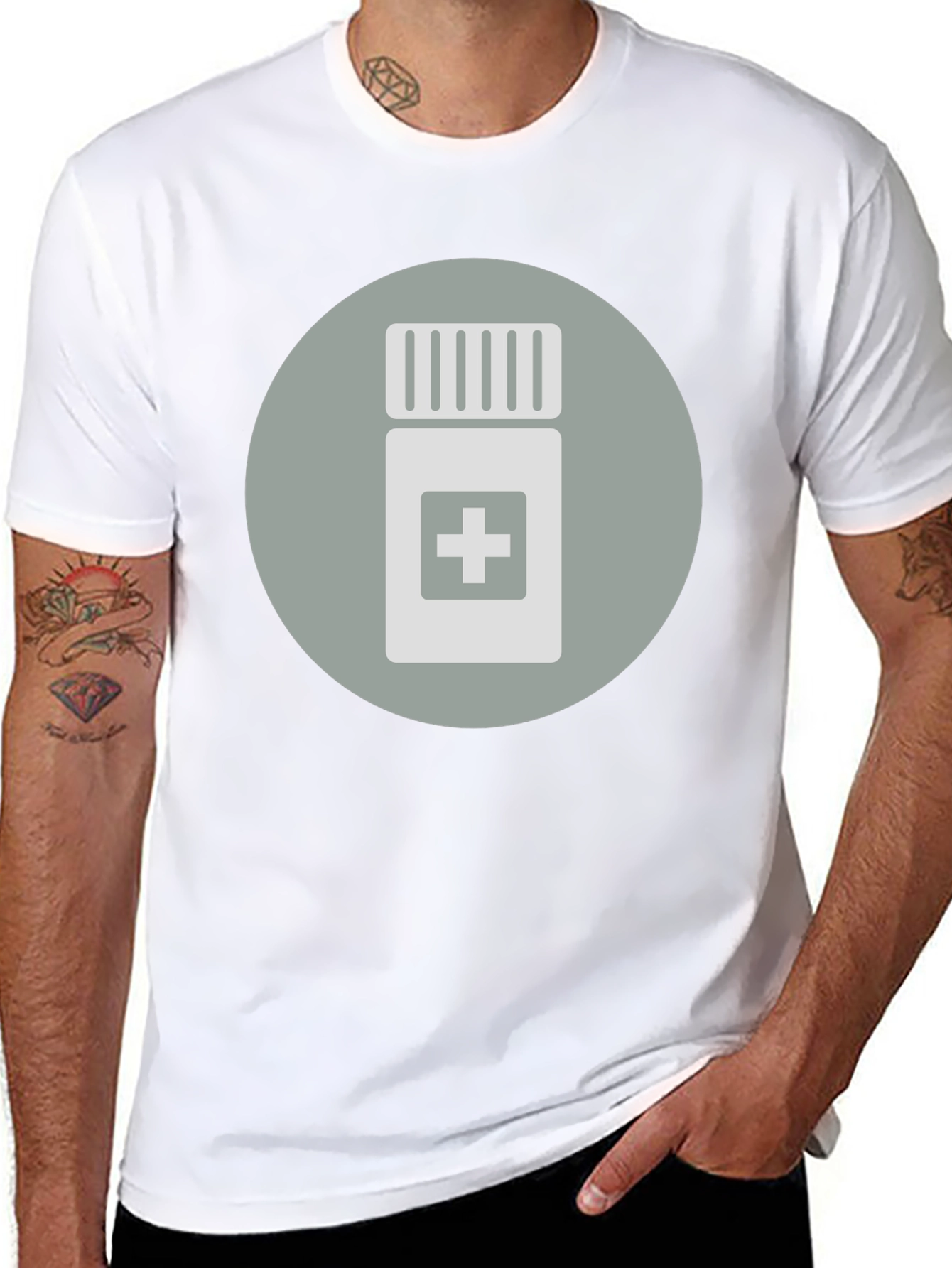 Medical Pill Bottle Graphic Tee