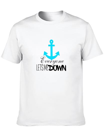 Anchor Graphic Tee - Everyone Lets Me Down