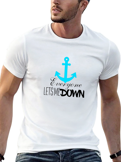 Anchor Graphic Tee - Everyone Lets Me Down