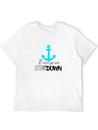 Anchor Graphic Tee - Everyone Lets Me Down