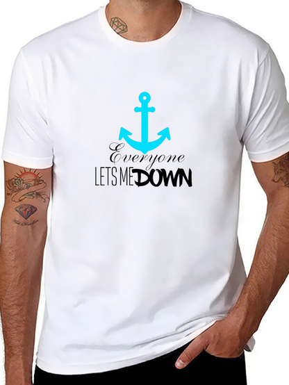 Anchor Graphic Tee - Everyone Lets Me Down