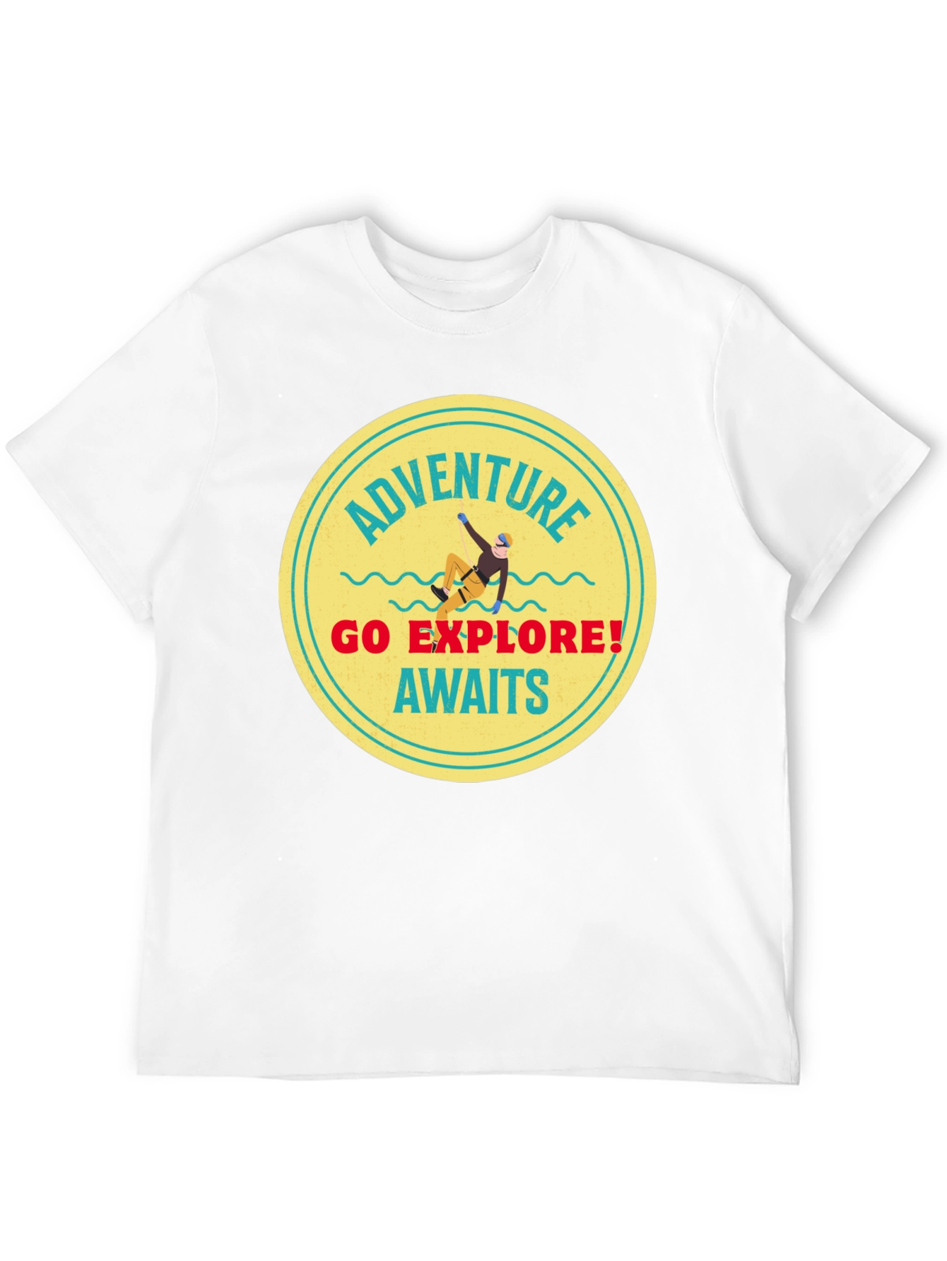 Adventure Awaits Black Graphic Tee