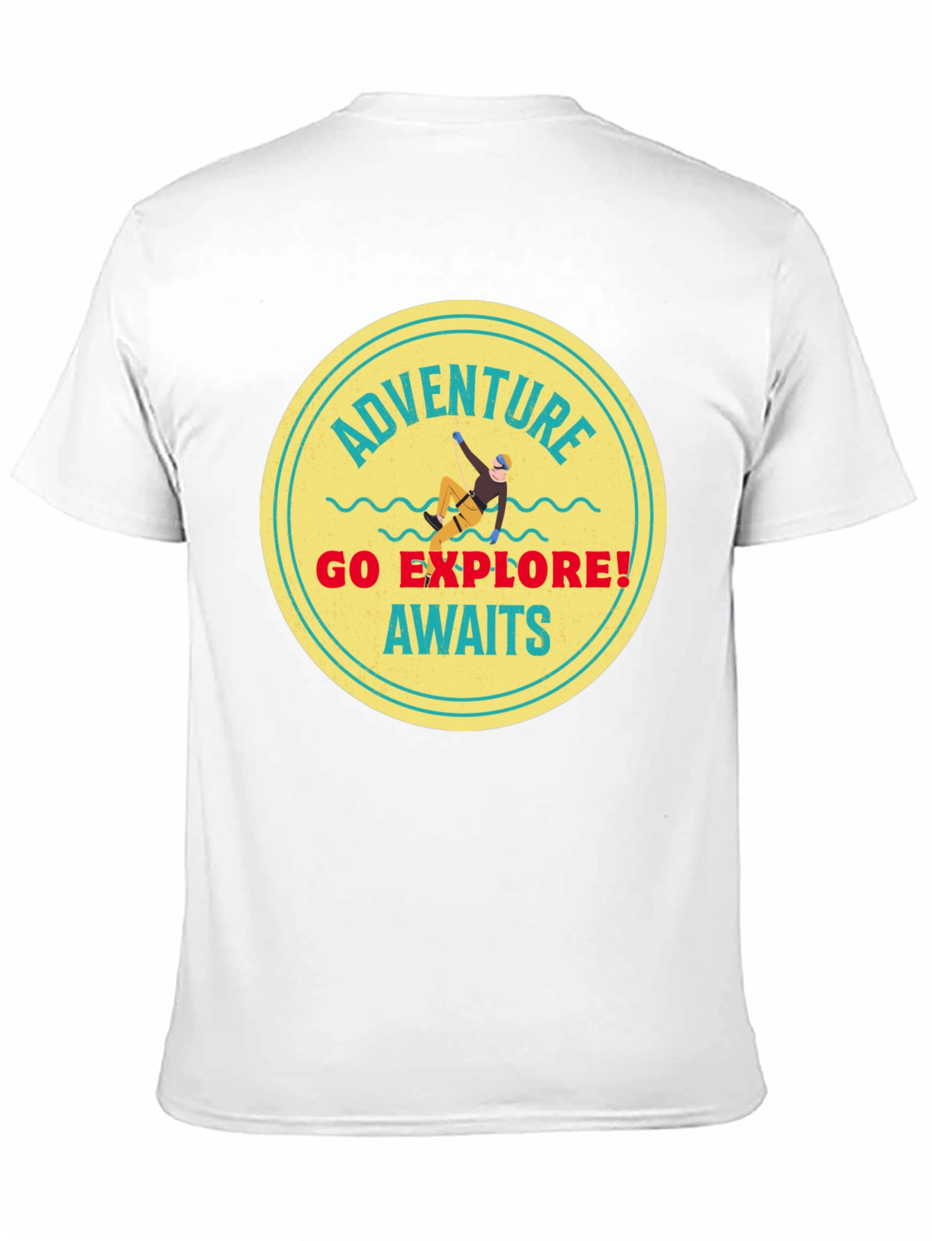 Adventure Awaits Black Graphic Tee