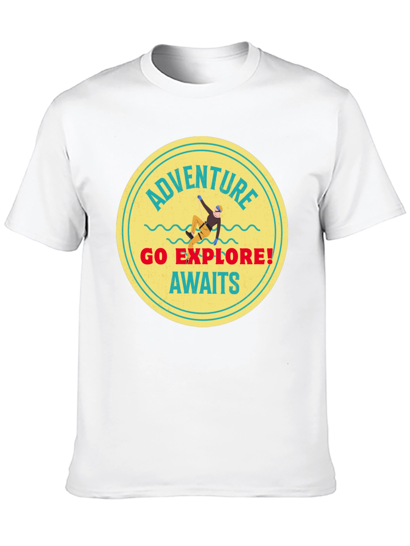 Adventure Awaits Black Graphic Tee
