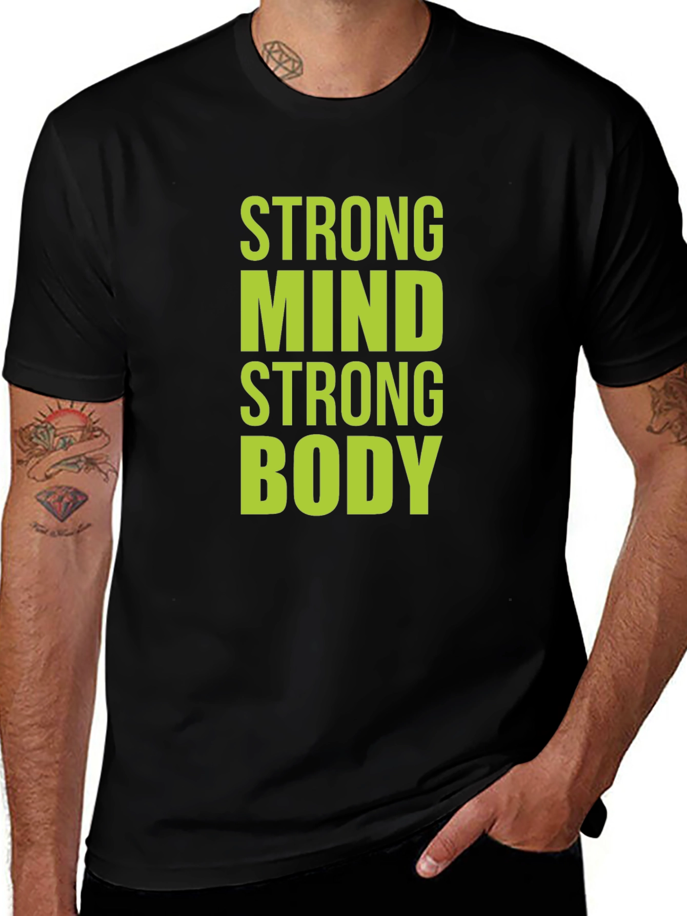 Strong Mind Strong Body Graphic T-Shirt