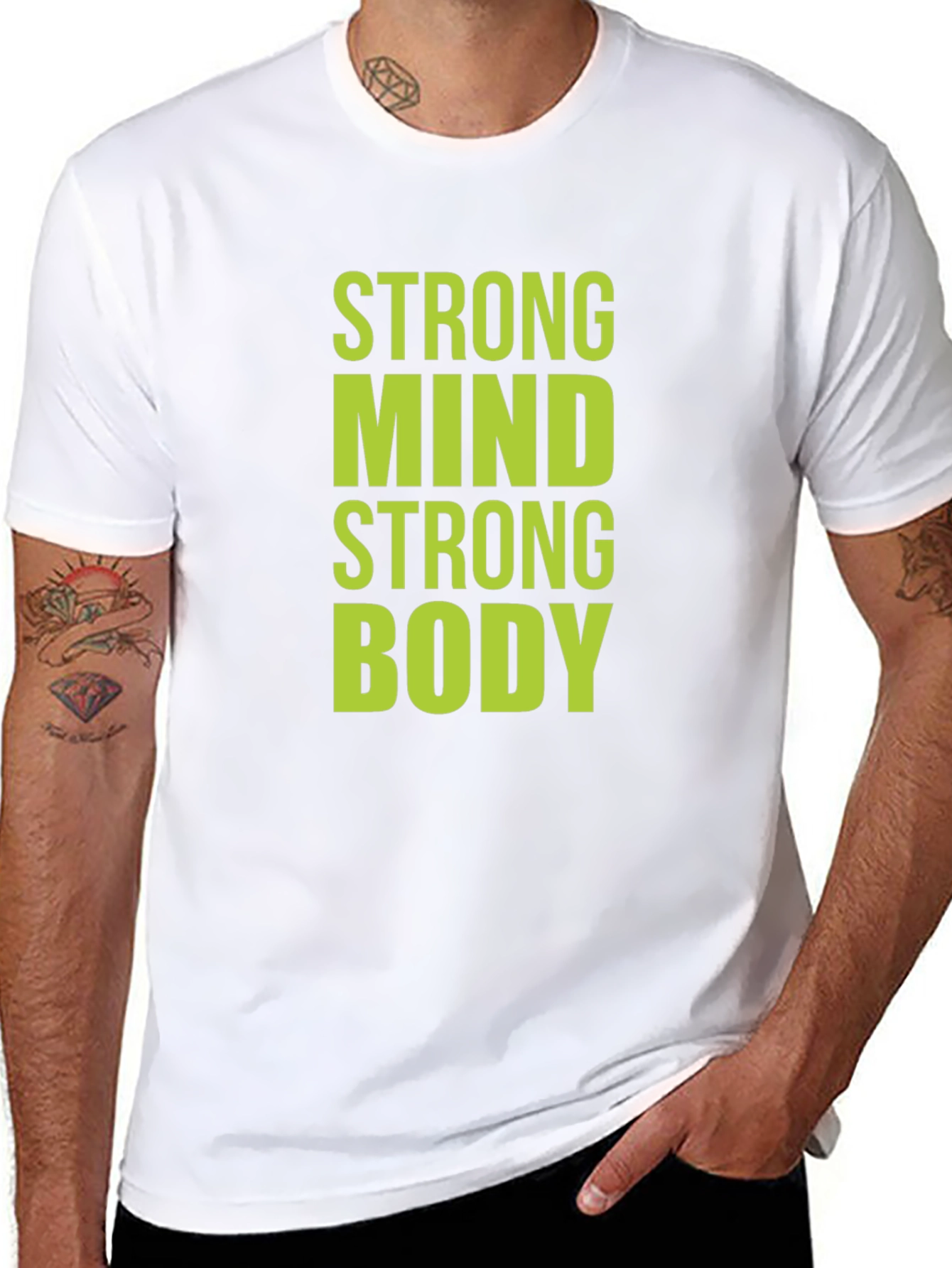 Strong Mind Strong Body Graphic T-Shirt