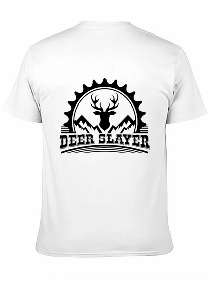 Deer Slayer Graphic Tee - Mountain Hunter T-Shirt