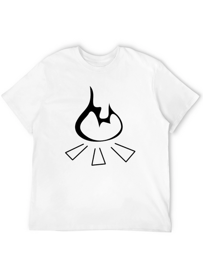 Campfire Graphic Tee - Black Cotton Comfort
