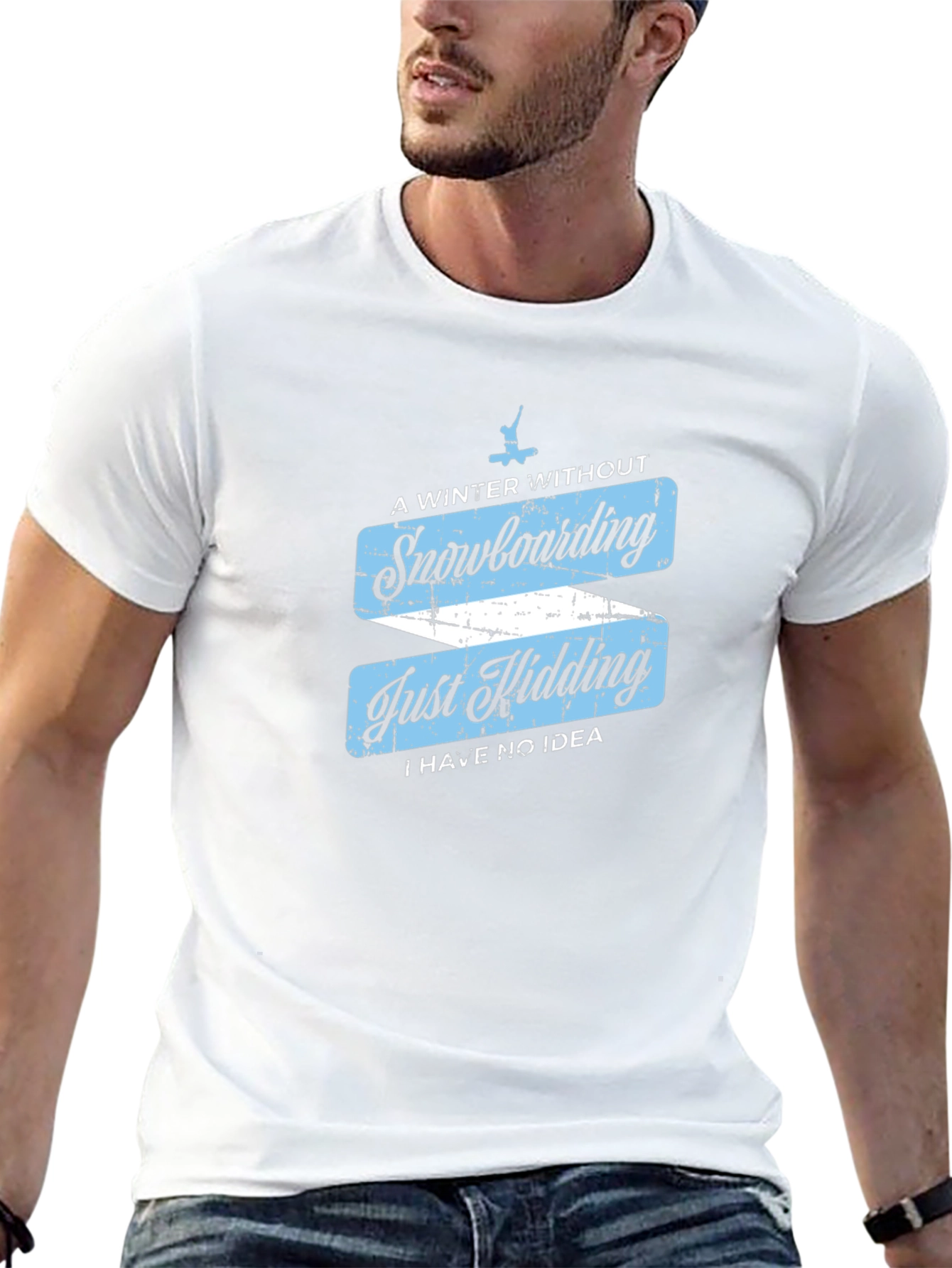 Funny Snowboarding T-Shirt - Winter Sports Apparel