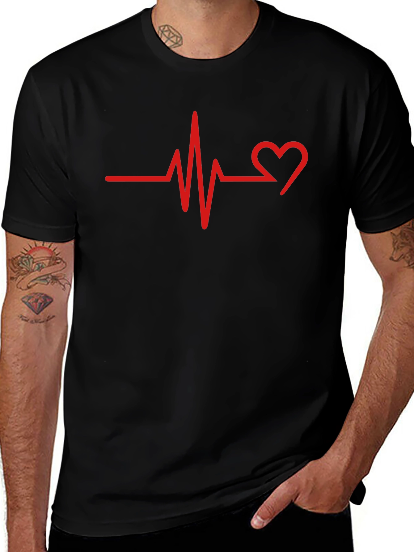 Heartbeat T-Shirt - Love Pulse Graphic Tee