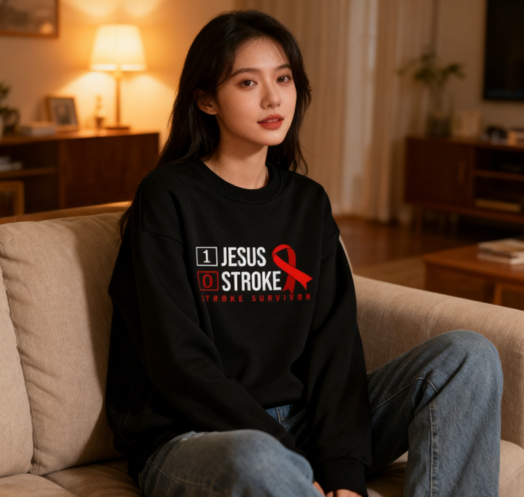 Stroke Survivor Faith Statement Sweatshirt