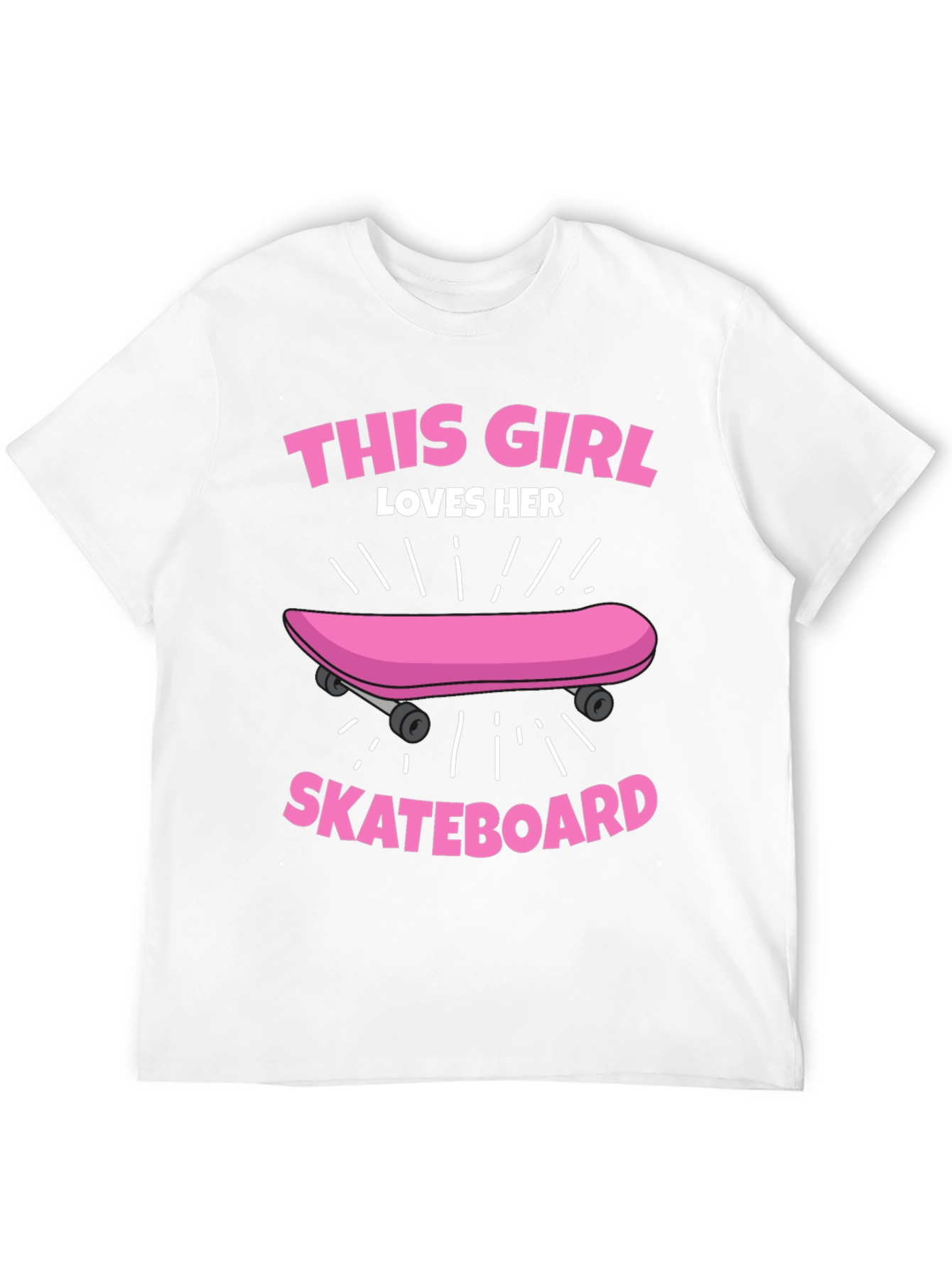 This Girl Loves Her Skateboard Graphic Tee