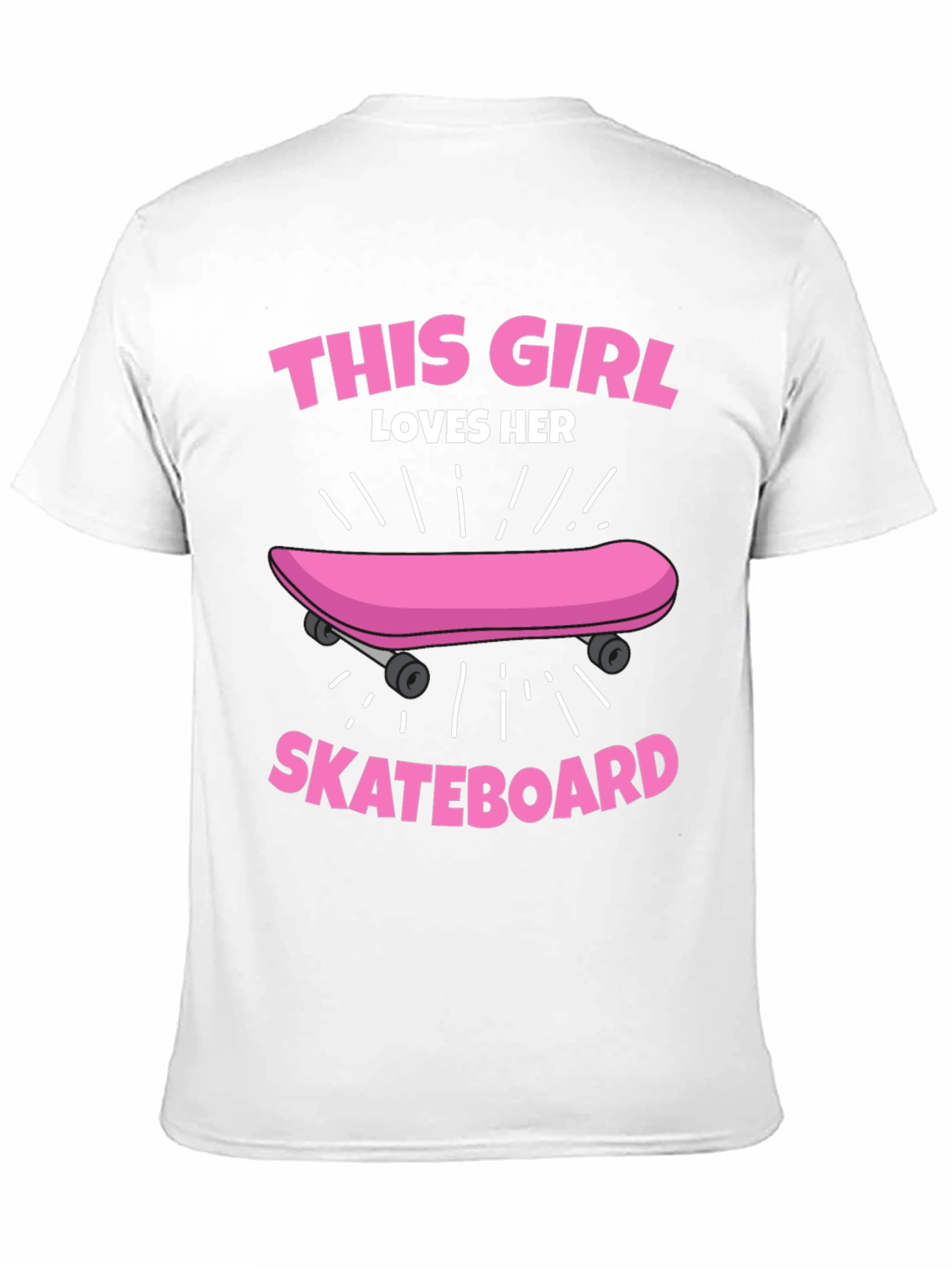 This Girl Loves Her Skateboard Graphic Tee