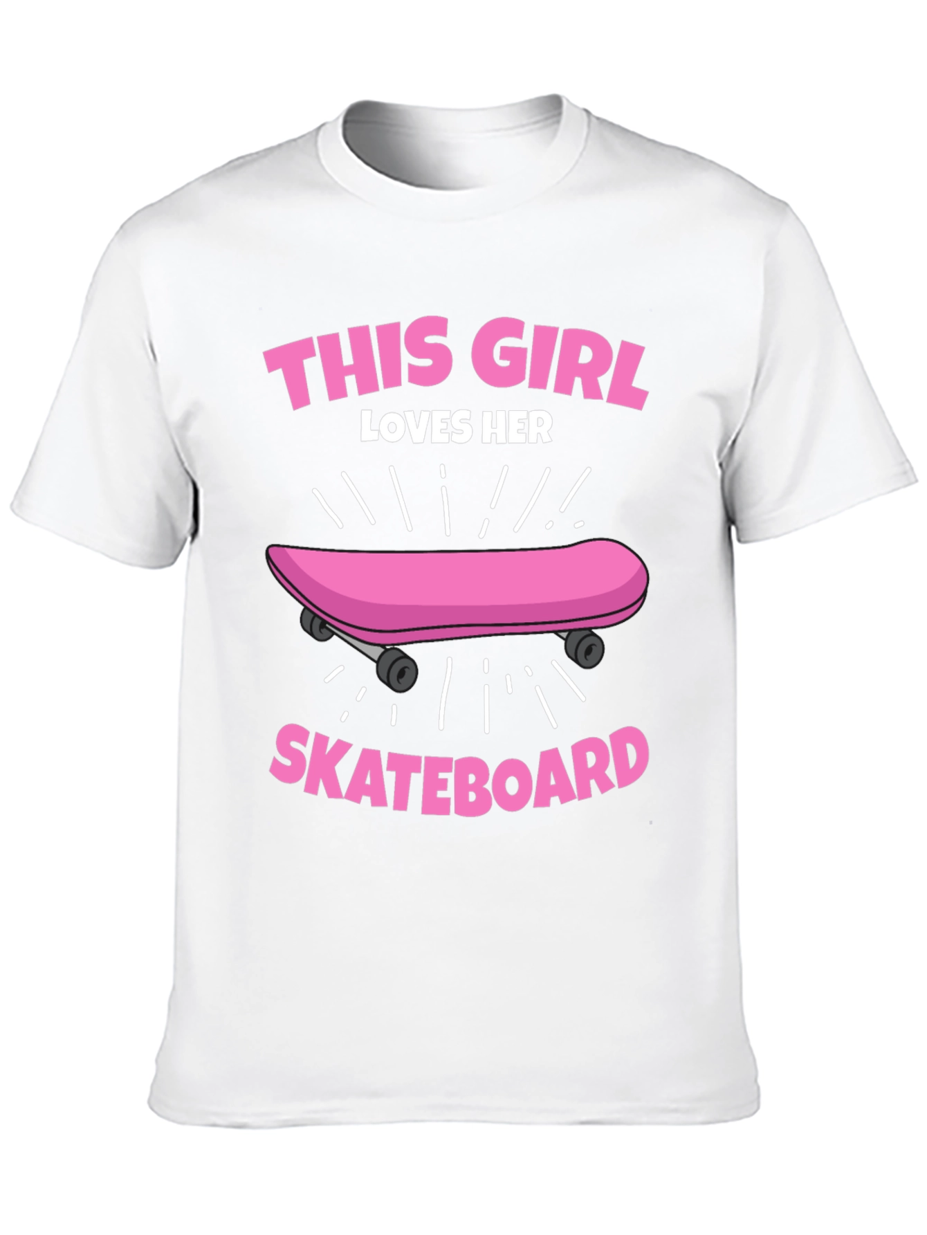 This Girl Loves Her Skateboard Graphic Tee