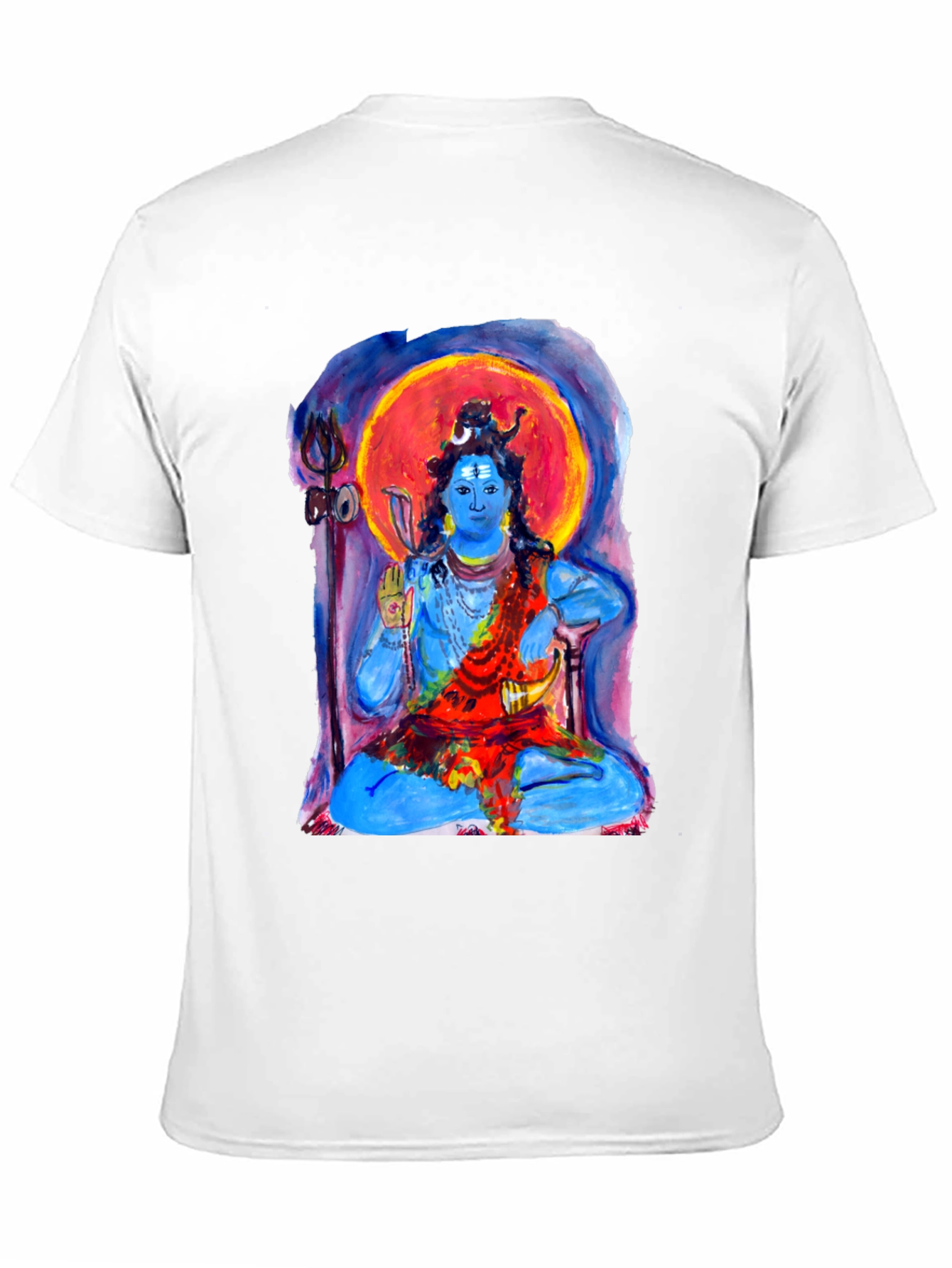 Shiva Meditation Graphic Tee - Spiritual Black T-Shirt