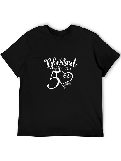 Blessed by God 50 Years Christian T-Shirt