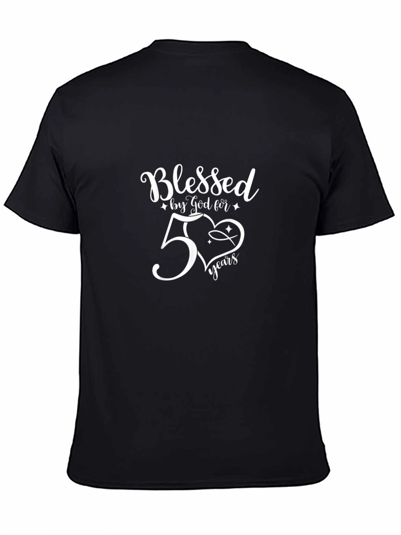 Blessed by God 50 Years Christian T-Shirt