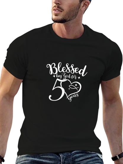 Blessed by God 50 Years Christian T-Shirt