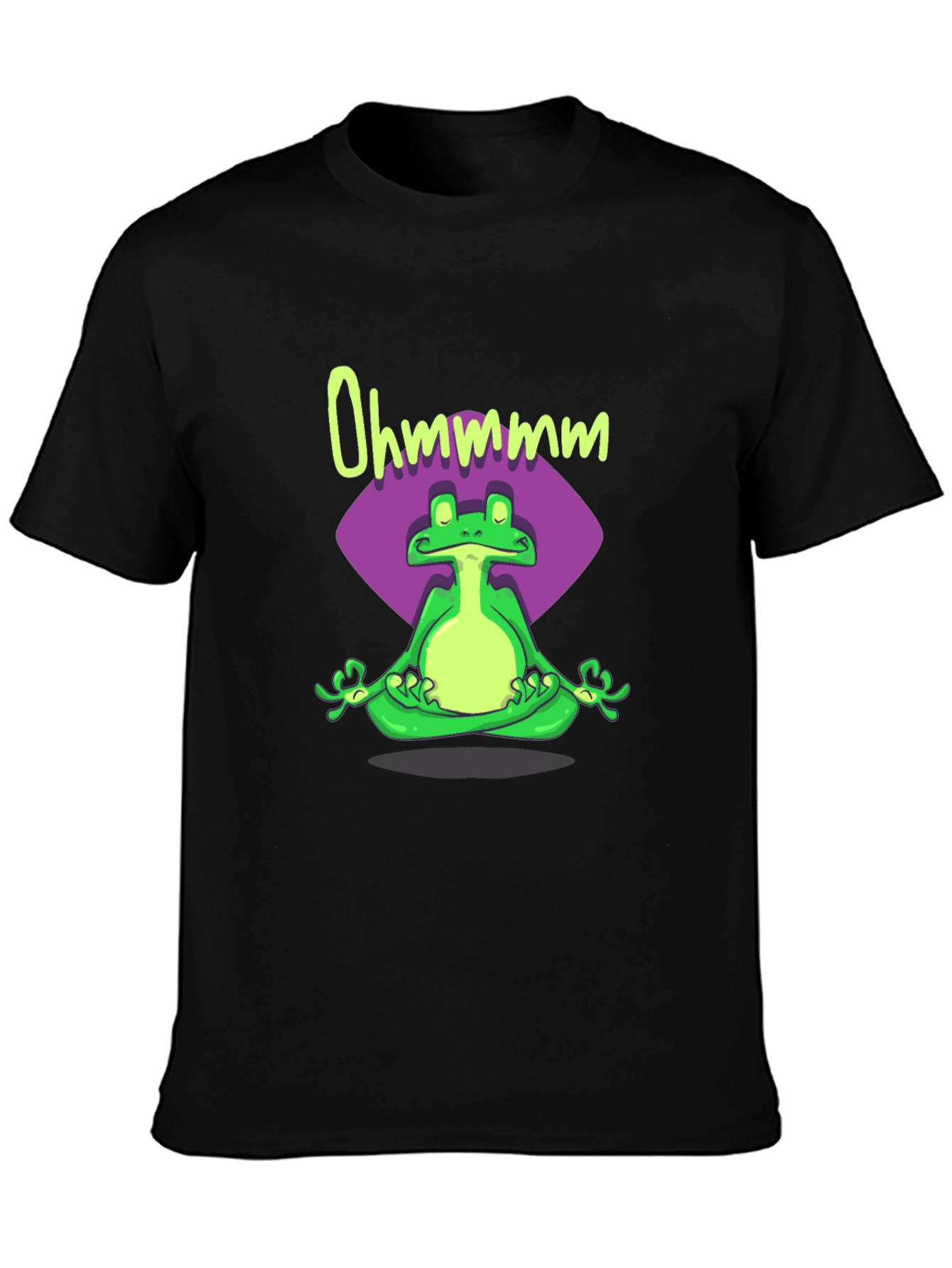 Meditating Frog Tee - Ohm Yoga Shirt