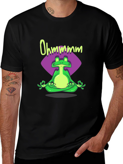 Meditating Frog Tee - Ohm Yoga Shirt