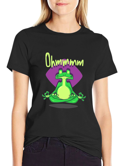 Meditating Frog Tee - Ohm Yoga Shirt