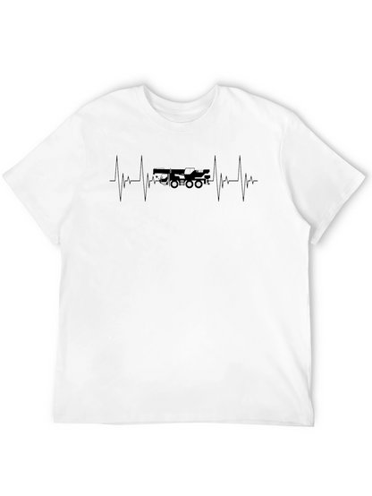 Crane Heartbeat T-Shirt - Black