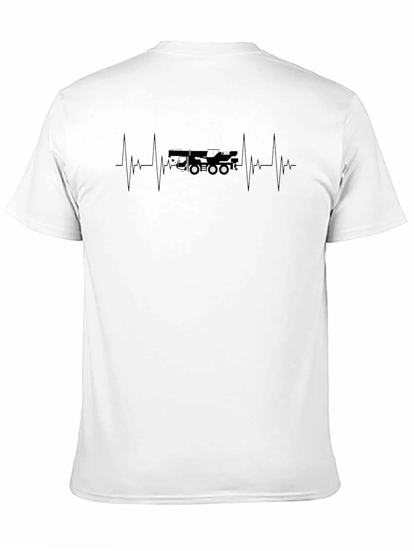 Crane Heartbeat T-Shirt - Black