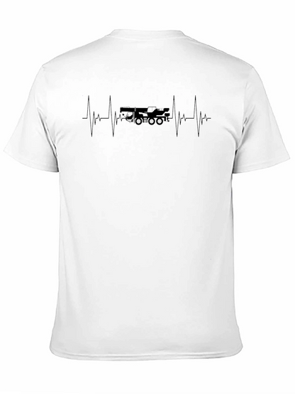 Crane Heartbeat T-Shirt - Black