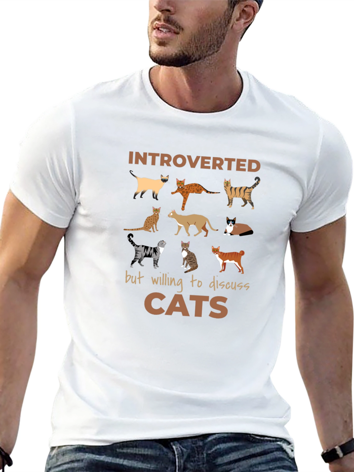 Introverted Cat Lover T-Shirt