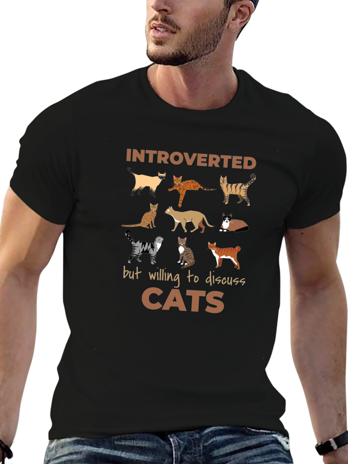 Introverted Cat Lover T-Shirt