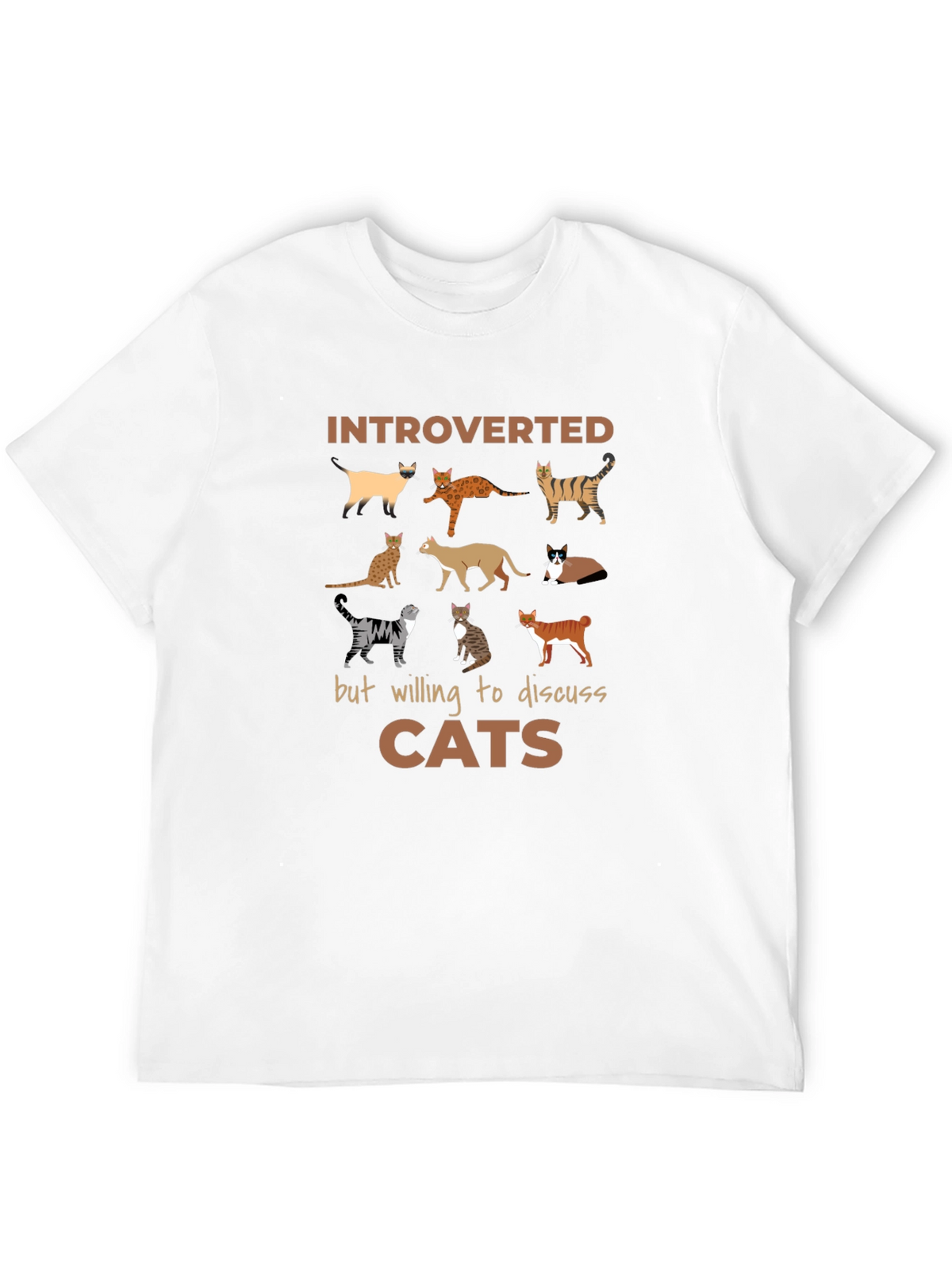 Introverted Cat Lover T-Shirt