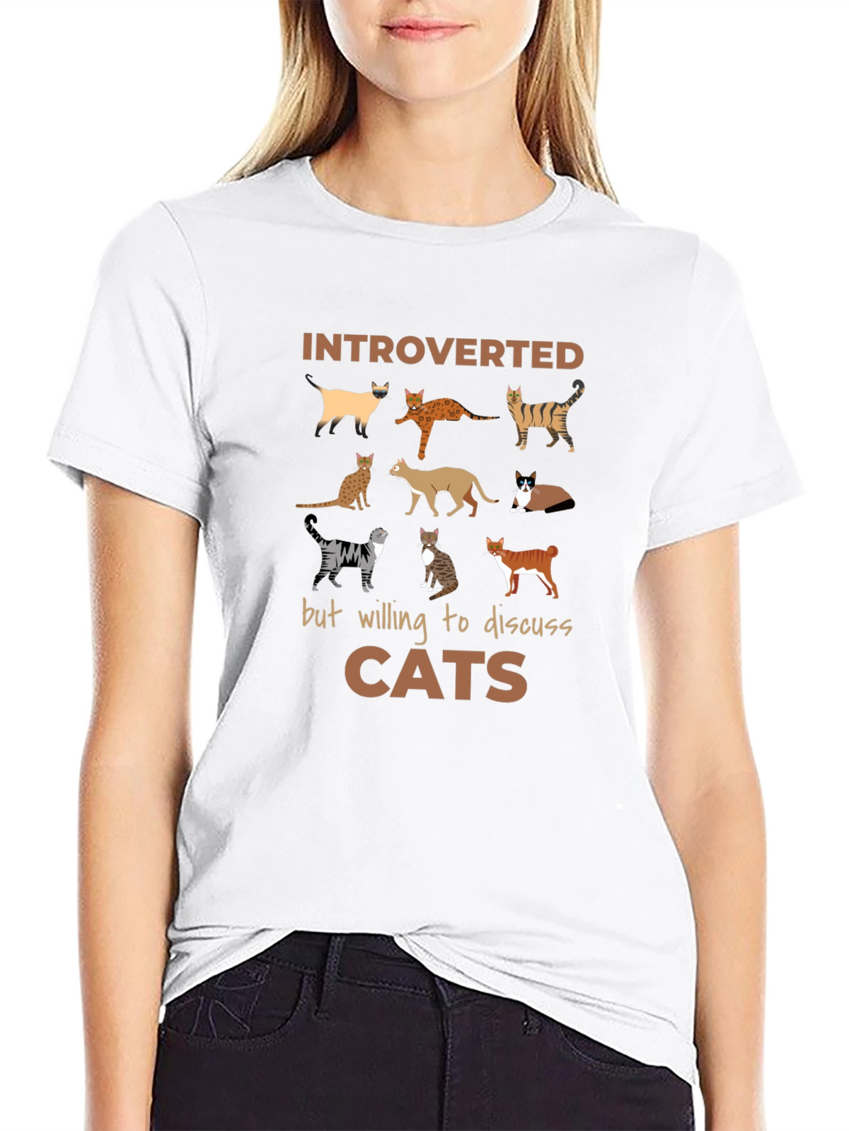 Introverted Cat Lover T-Shirt