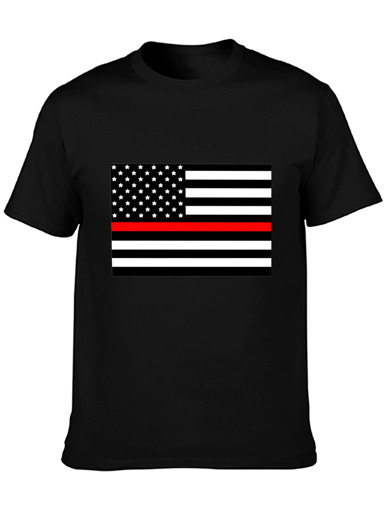 Thin Red Line USA Flag Graphic T-Shirt