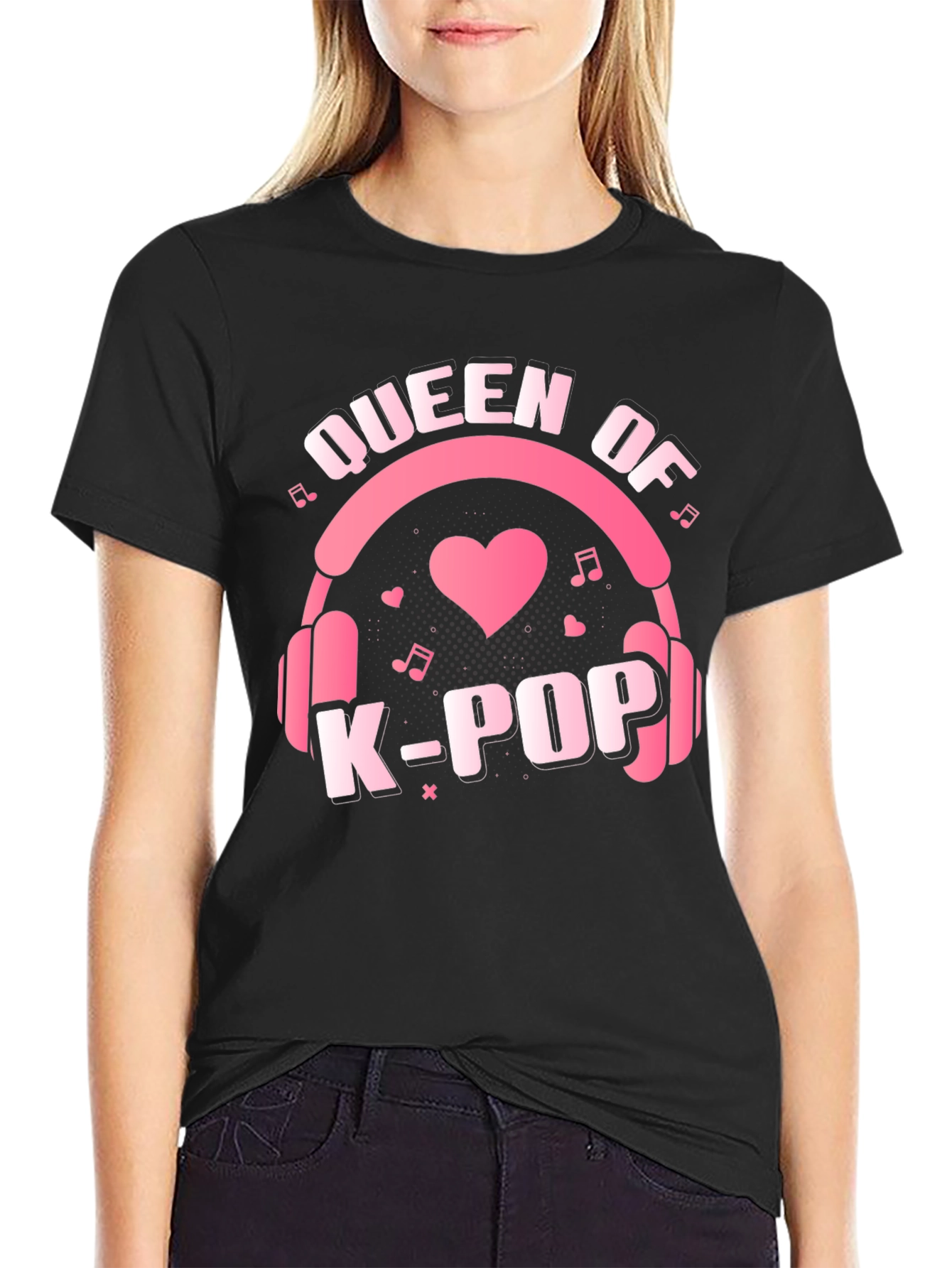 Queen of K-Pop Graphic Tee - Black