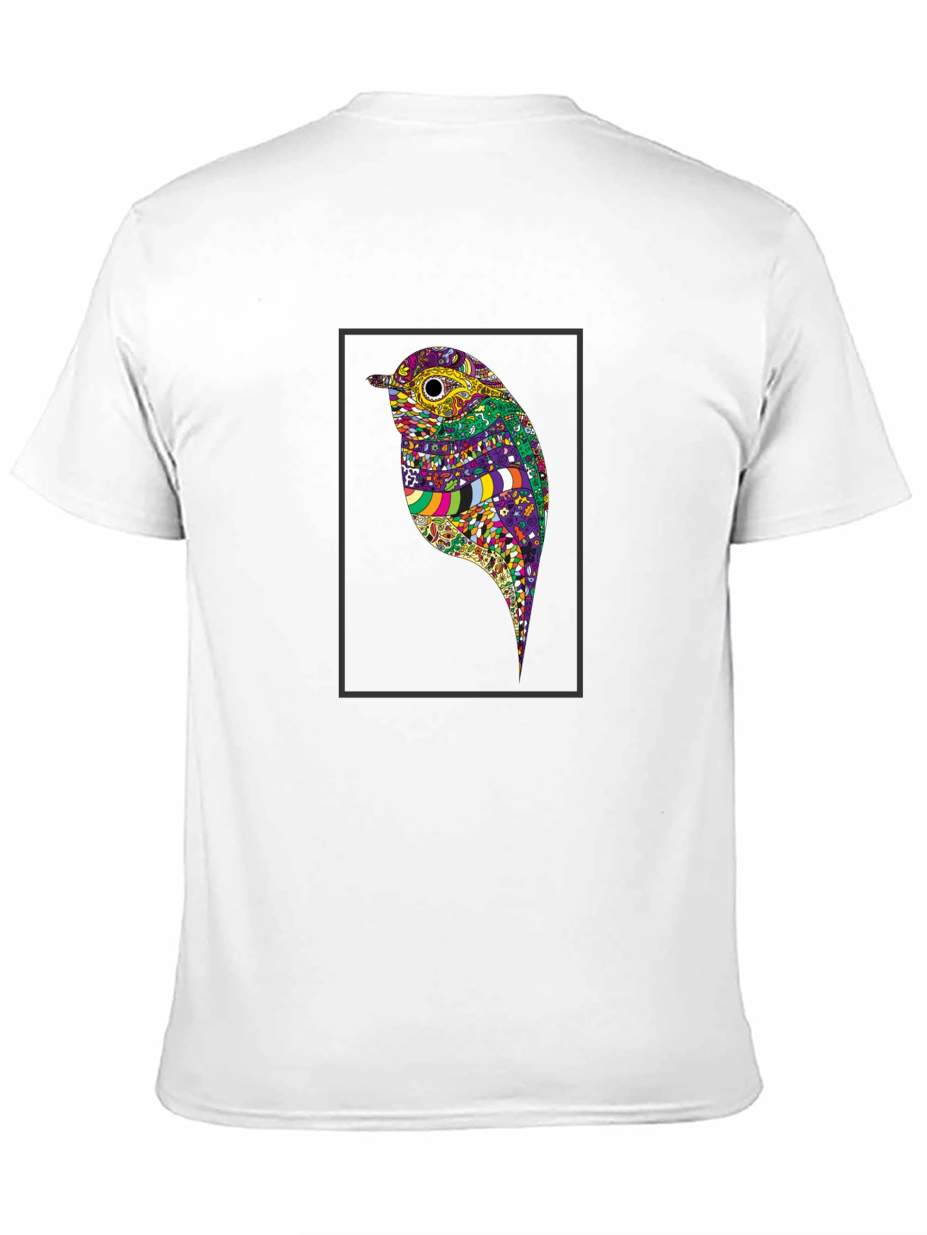 Bird Art Black T-Shirt