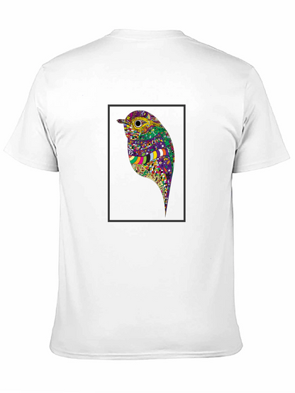 Bird Art Black T-Shirt